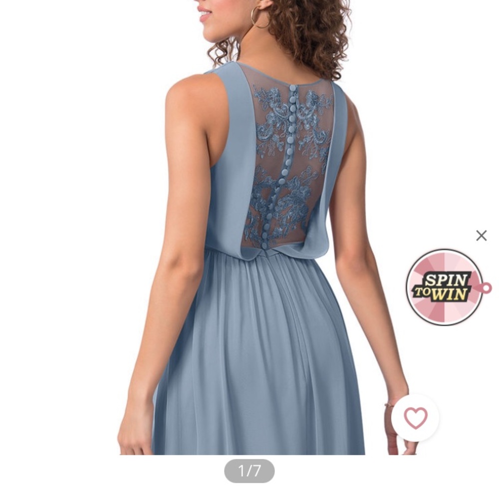 NWT Azazie Bridesmaid Dress “Jessa” In Dusty Blue
